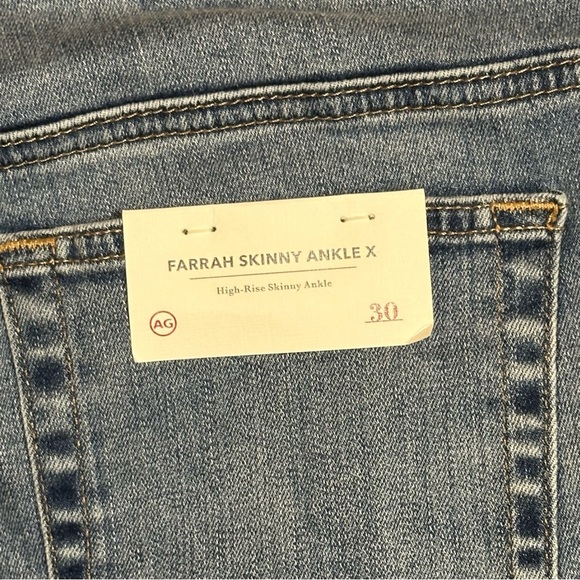 AG Adriano Goldschmeid Women’s Jeans Farrah Skinny Ankle X High-Rise Size 30 - Picture 15 of 16